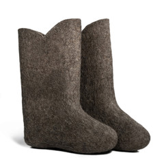 Russian national footwear on a white background