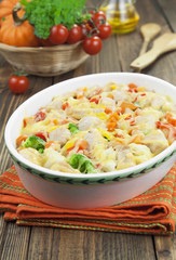 Casserole with meat and vegetables