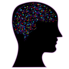 Human brain, symbol of psychology