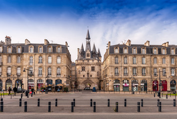Fototapeta na wymiar Quai Richelieu w Bordeaux