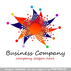 abstract business logo emblem vector