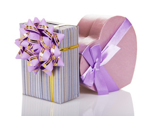 Gift boxes with a bows