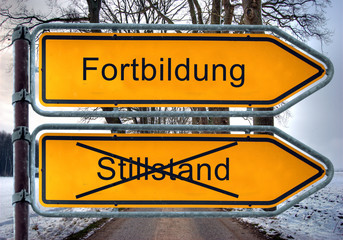 Strassenschild 5 - Fortbildung