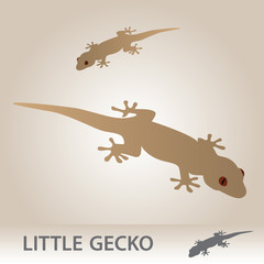 little vector gecko eps10