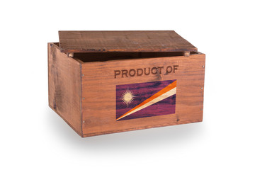 Wooden crate isolated on a white background
