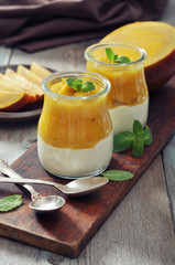 Yogurt with mango