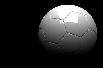 Fototapeta premium 3d Football, Soccer Ball. Isolated on background