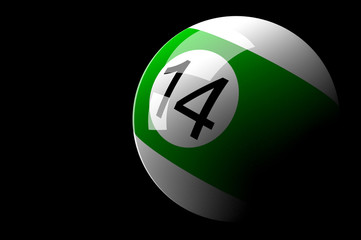 Billiard ball isolated on white © tigger11th