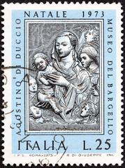 Obraz premium Virgin and Child by Agostino di Duccio (Italy 1973)