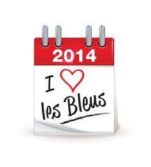 j'aime les bleus - coupe du mondede football au brésil