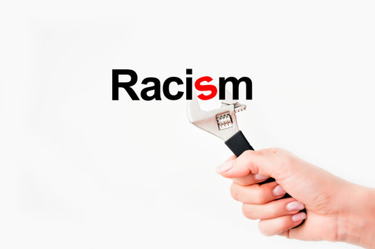 Solve racism issue concept