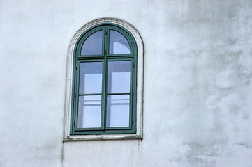 Fototapeta na wymiar Okno w Marianka klasztoru - pielgrzymek, Słowacja