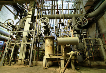 valves, cables and piping