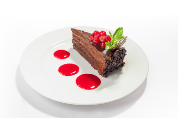 piece of chocolate cake