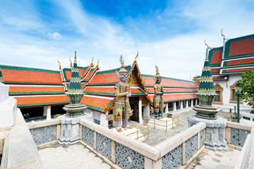Fototapeta na wymiar A golden pagoda, Grand Palace, Bangkok, Thailand