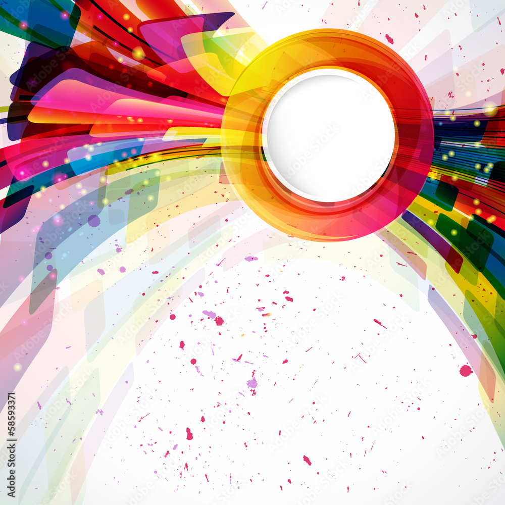 Poster multicolor abstract bright background. elements for design.