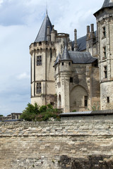 Fototapeta na wymiar Zamek w Saumur w Dolinie Loary, Francja