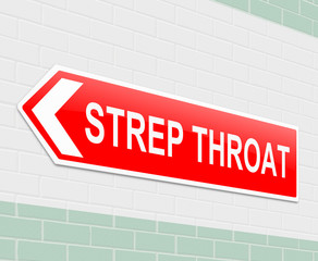 Strep Throat concept.