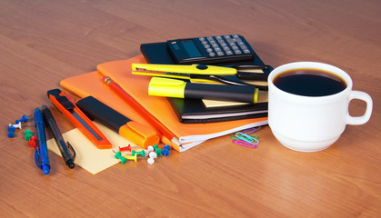Set of office accessories