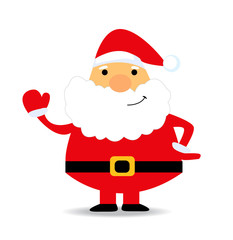 Santa Claus. Vector illustration for retro card