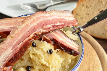 Sauerkraut mit Speck