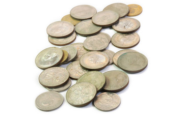 Thai old coins which is coins collection