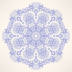 round natural purple pattern