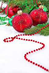 Naklejka premium Christmas decorations