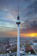 Fototapeta premium Wieża telewizyjna w Berlinie.