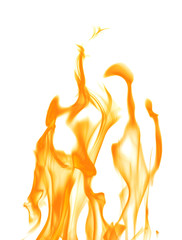 dark yellow sparks isolated on white