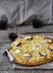 potatoes and goat cheese quiche