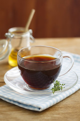 Tea with herbs and honey