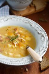 Pea and lentil soup