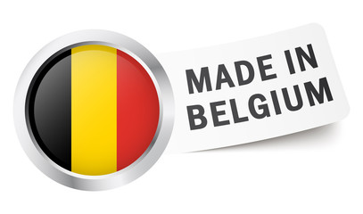 Fototapeta premium Button mit Fahne 