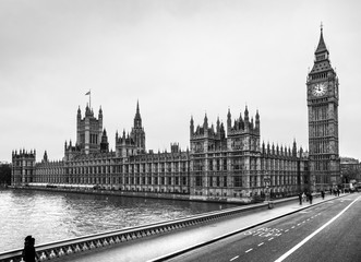Fototapeta na wymiar The Big Ben and the house pf parliament, London, UK.