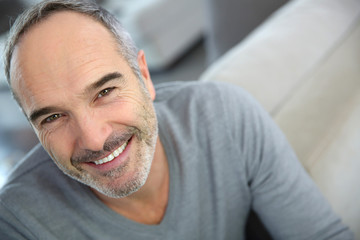 Portrait of handsome mature man