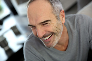 Portrait of handsome mature man