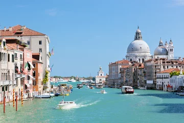 Fototapeten Venice, Italy. Grand Canal and Basilica Santa Maria della Salute © Photocreo Bednarek