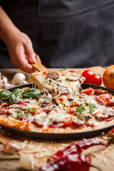 Homemade pizza © Grafvision