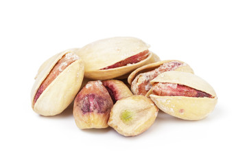 Obraz na płótnie Canvas roasted salty pistachios nuts