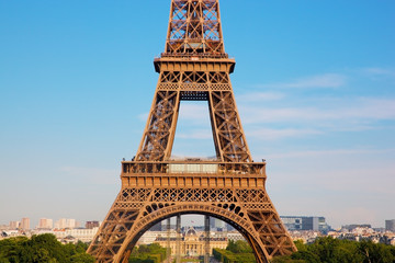 Fototapeta na wymiar Eiffel Tower middle section, Paris, France