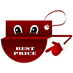 Collection of sale discount origami styled website. Vector