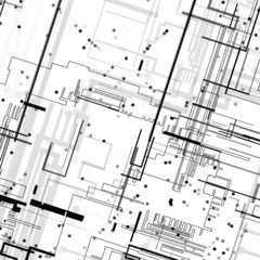 Circuit board background, technology style illustration