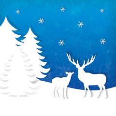 Stylish holiday reindeer design