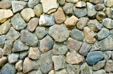 Closeup big rock wall