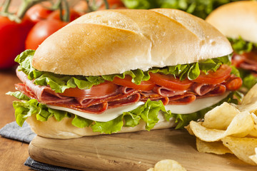 Homemade Italian Sub Sandwich