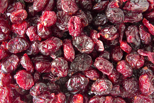 dried cranberries background
