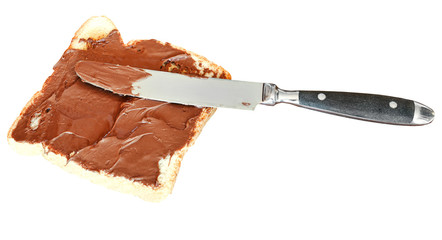 sweet sandwich - toast with chocolate spread