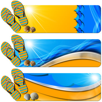 Three Sea Holiday Banners - N7