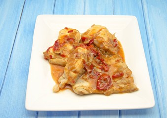 Bacalao a la riojana